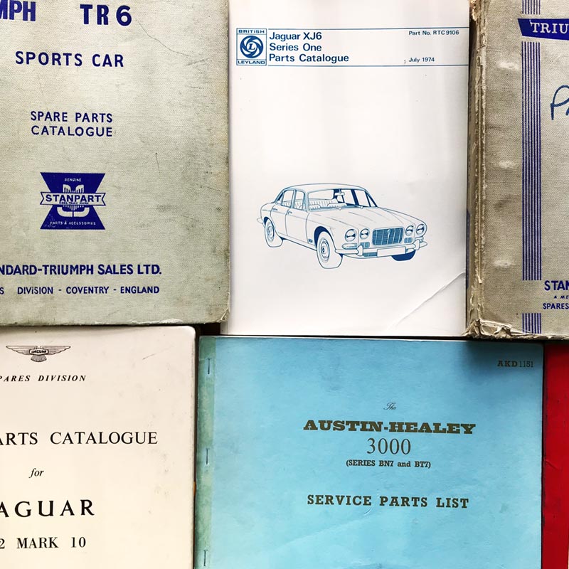 Classic car handbooks