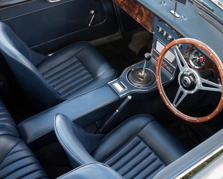 Austin Healey BJ8 trimmed with AH Blue Vinyl Panels and AH Blue Vinyl Seats