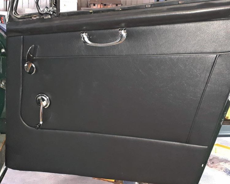 Austin Healey BJ8 trimmed with Black Vinyl Main Door Panels