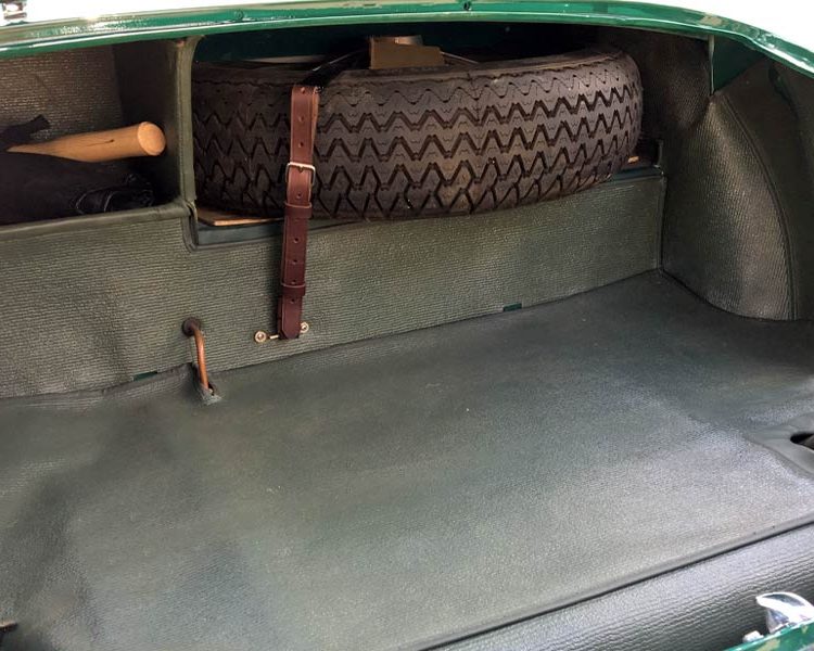 Austin Healey Boot Trunk Liner Kit in Suede Green Armacord