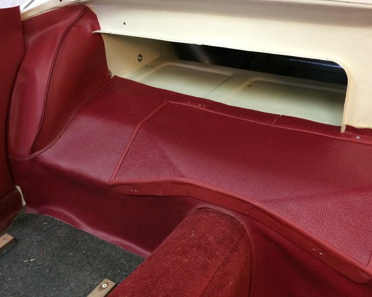 Austin Healey BN2 Rear Deck Kit in Red Armacord with Matador Red Vinyl