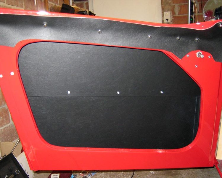 Austin Healey BN4 trimmed with Black Vinyl Upper Door Tops and Inner Door Panels
