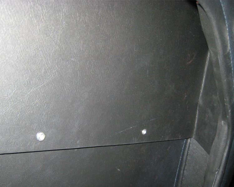 Austin Healey BN4 trimmed with Black Vinyl Inner Door Panels