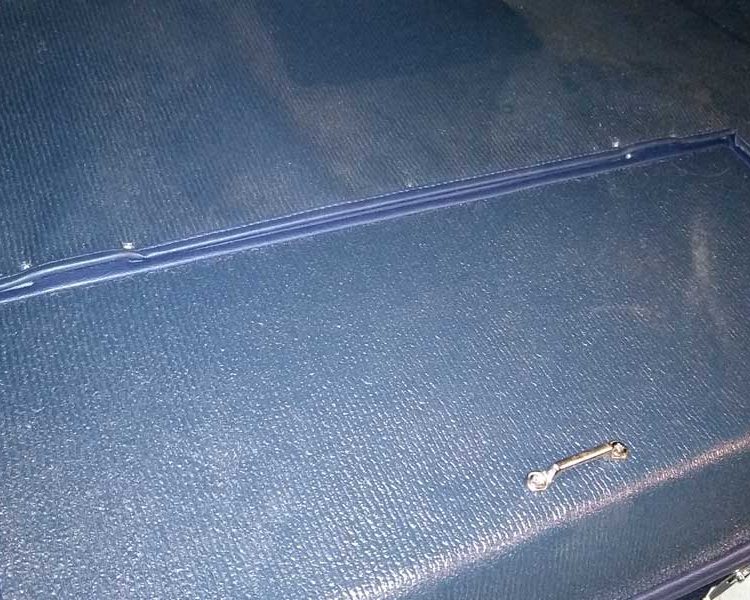 Austin Healey BN7 Rear Deck Kit in Dark Blue Armacord with Dark Blue Wool Carpet and Vinyl