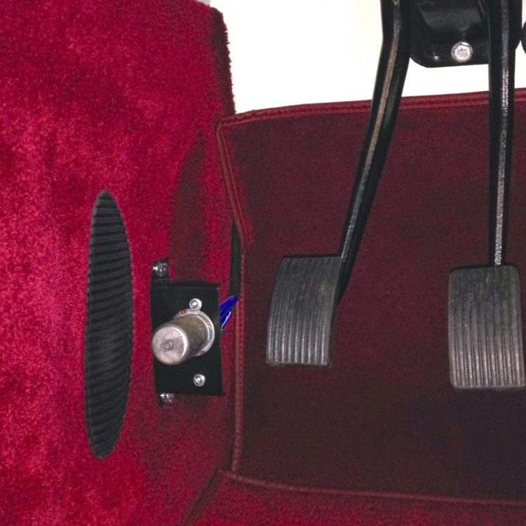Triumph TR2 fitted with a Maroon Vinyl A Post Hockey Sticks & Wool Footwell Carpets.