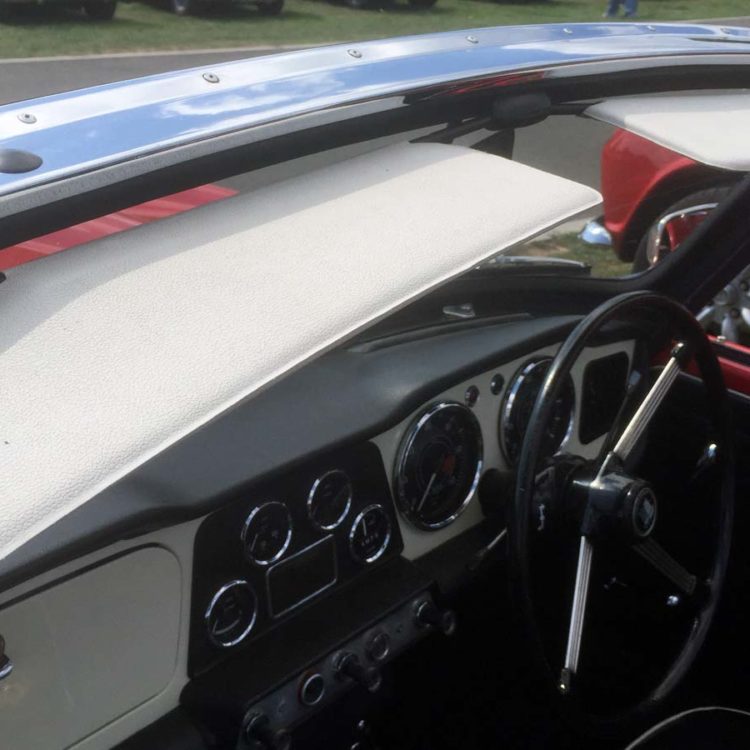Triumph TR4 fitted with White PVC Sunvisor Units.