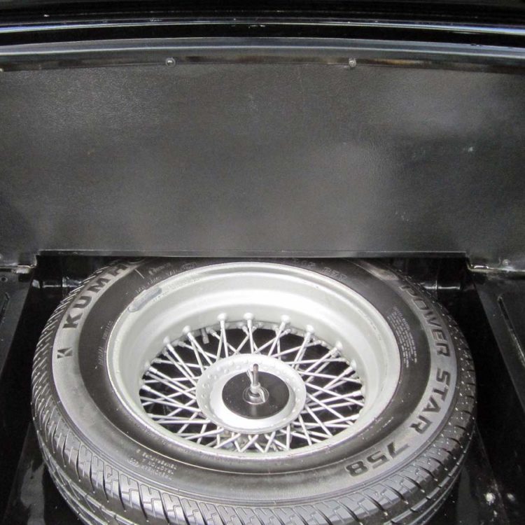 Triumph TR4 fitted with a Blackgrain Millboard Fuel Tank Board