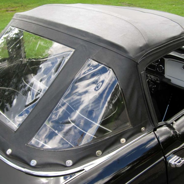 Triumph TR4 fitted with Black PVC Everflex Soft Top Convertible Hood.