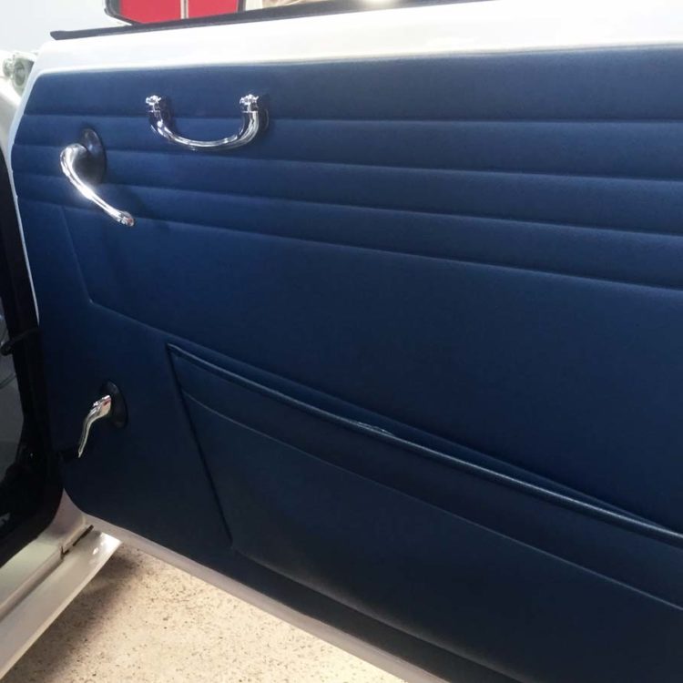 Triumph TR4 fitted with Midnight Blue Vinyl Door Panel Assembly Panels.