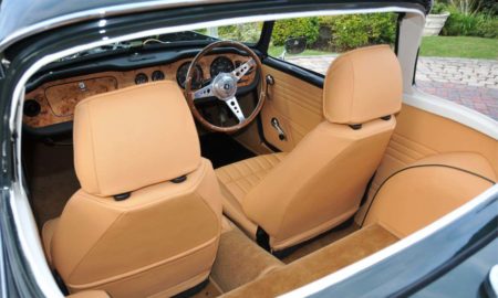 Triumph TR5 / TR250 fitted with Ferrari Beige Interior Trim Panels, and Palomino Wool Carpets.