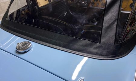 Triumph TR5 / TR250 fitted with a Black PVC Everflex Soft Top Convertible Hood.