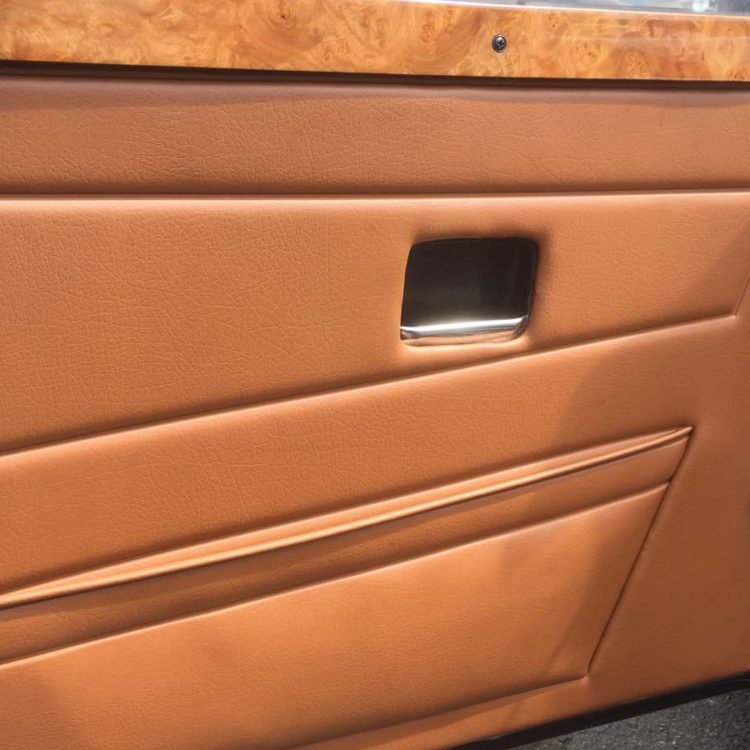 Triumph TR6 fitted with New Tan "RG" Vinyl Door Panels.