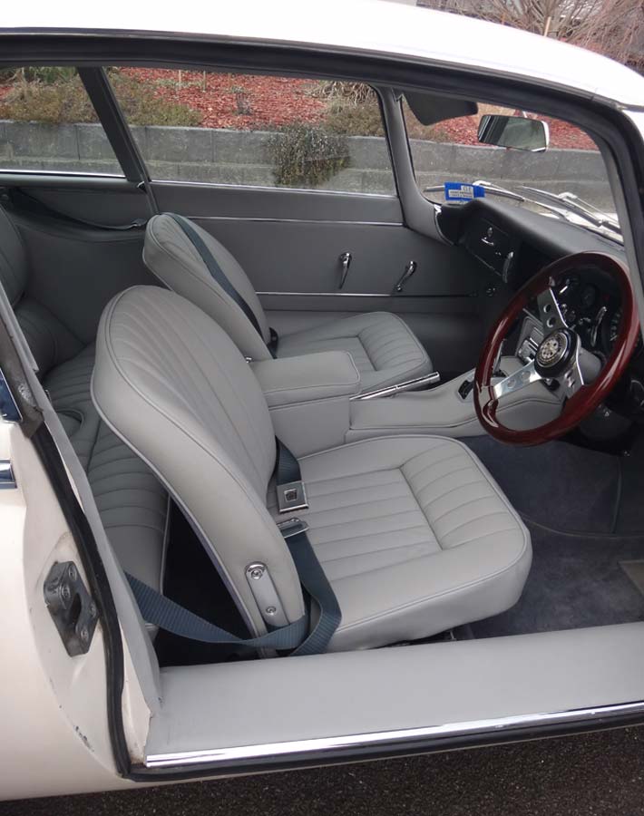 Noir Surpiqûres Manuel Centre Console Trim Leather Cover Fits Jaguar E Type V12